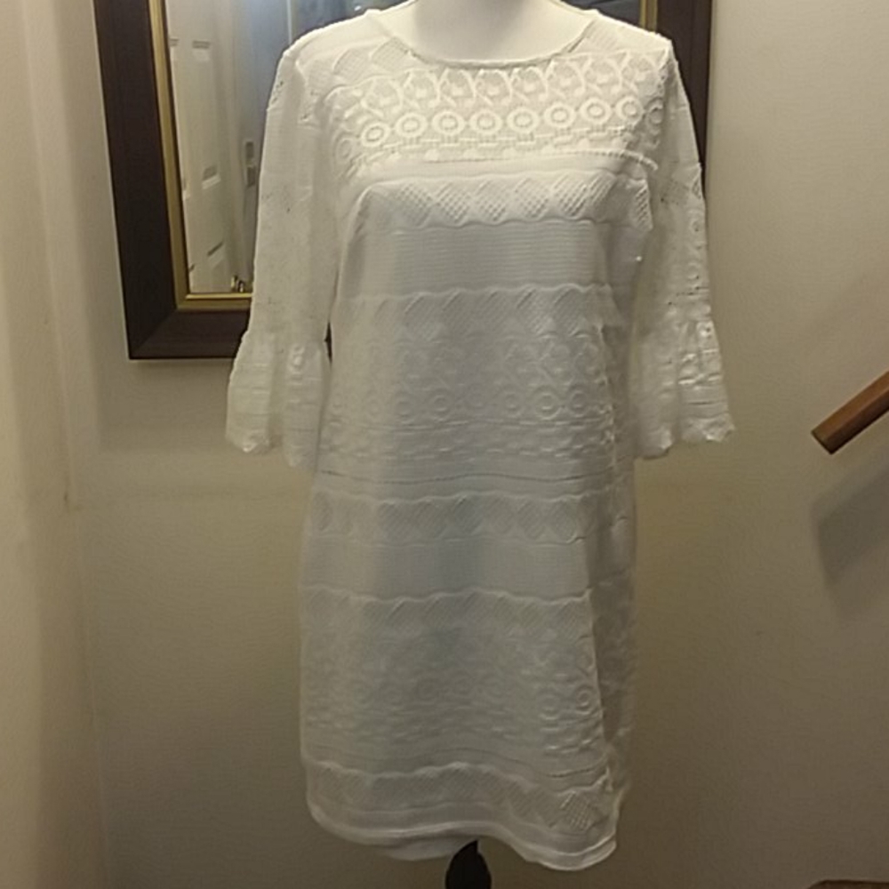 Laced white dress